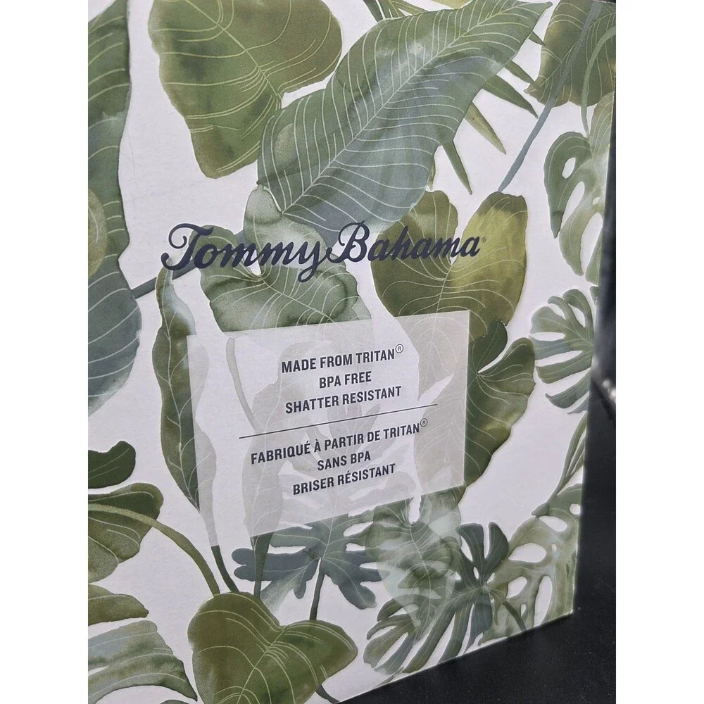 Set Of 4 Tommy Bahama Shatterproof BPA Free Wine Glasses Pink